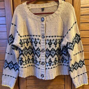 Magaschoni Nordic Style Cardigan - Size XL - like new!